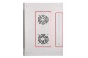 Szafka wisząca rack 4U 600x450 szara szklane drzwi Extralink