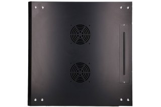 Szafka wisząca rack 4U 600x600 czarna szklane drzwi Extralink