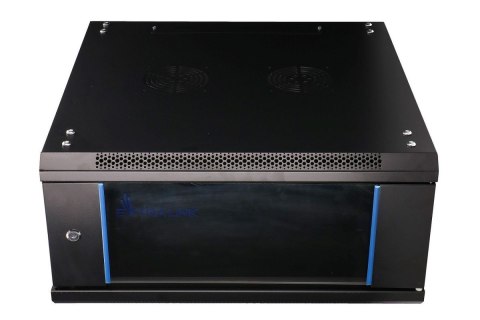 Szafka wisząca rack 4U 600x600 czarna szklane drzwi Extralink Szafka wisząca rack 4U 600x600 czarna szklane drzwi Extralink
