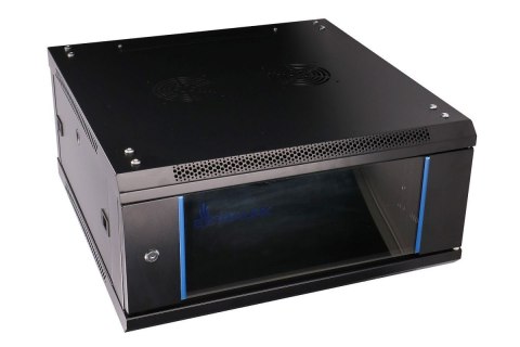 Szafka wisząca rack 4U 600x600 czarna szklane drzwi Extralink Szafka wisząca rack 4U 600x600 czarna szklane drzwi Extralink
