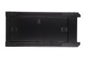 Szafka wisząca rack 4U 600x600 czarna szklane drzwi Extralink