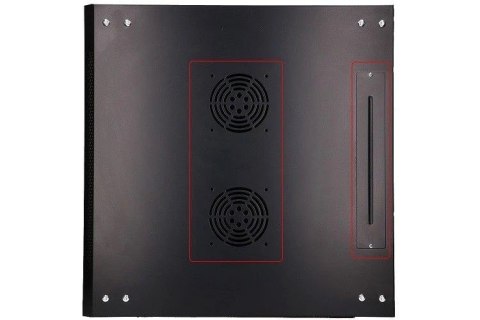 Szafka wisząca rack 4U 600x600 czarna szklane drzwi Extralink Szafka wisząca rack 4U 600x600 czarna szklane drzwi Extralink