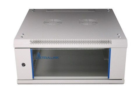 Szafka wisząca rack 4U 600x600 szara szklane drzwi Extralink Szafka wisząca rack 4U 600x600 szara szklane drzwi Extralink