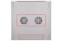 Szafka wisząca rack 4U 600x600 szara szklane drzwi Extralink