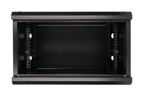 Szafka wisząca rack 6U 600x450 czarna szklane drzwi Extralink Szafka wisząca rack 6U 600x450 czarna szklane drzwi Extralink