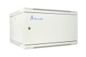 Szafka wisząca rack 6U 600x450 szara z metalowymi drzwiami Extralink