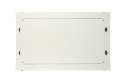Szafka wisząca rack 6U 600x450 szara z metalowymi drzwiami Extralink
