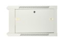 Szafka wisząca rack 6U 600x450 szara z metalowymi drzwiami Extralink