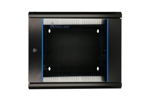 Szafka wisząca rack 6U 600x600 czarna dwusekcyjna Extralink Szafka wisząca rack 6U 600x600 czarna dwusekcyjna Extralink