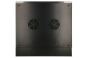 Szafka wisząca rack 6U 600x600 czarna dwusekcyjna Extralink