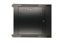 Szafka wisząca rack 6U 600x600 czarna dwusekcyjna Extralink