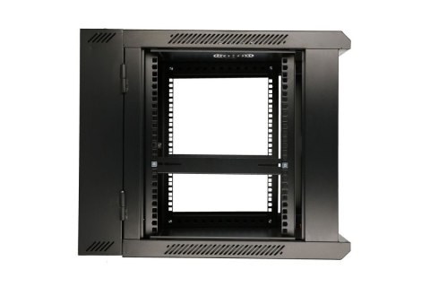 Szafka wisząca rack 6U 600x600 czarna dwusekcyjna Extralink Szafka wisząca rack 6U 600x600 czarna dwusekcyjna Extralink
