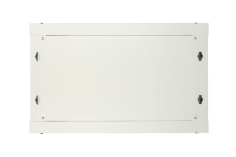 Szafka wisząca rack 6U 600x600 szara metalowe drzwi
