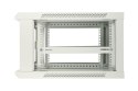 Szafka wisząca rack 6U 600x600 szara metalowe drzwi Extralink