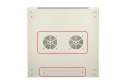 Szafka wisząca rack 6U 600x600 szara metalowe drzwi Extralink