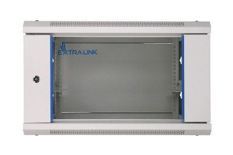 Szafka wisząca rack 6U 600x600 szara szklane drzwi Extralink Szafka wisząca rack 6U 600x600 szara szklane drzwi Extralink