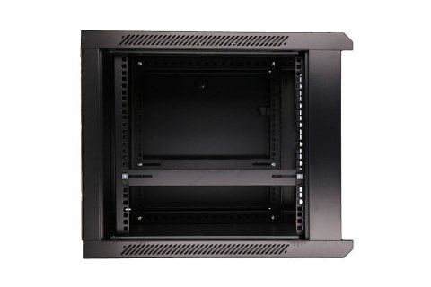 Szafka wisząca rack 9U 600x600 czarna szklane drzwi Extralink Szafka wisząca rack 9U 600x600 czarna szklane drzwi Extralink