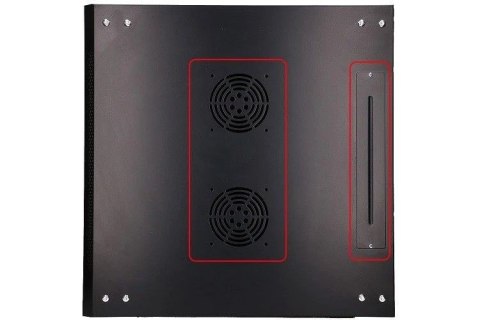 Szafka wisząca rack 9U 600x600 czarna szklane drzwi Extralink Szafka wisząca rack 9U 600x600 czarna szklane drzwi Extralink