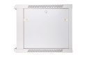 Szafka wisząca rack 9U 600x600 szara szklane drzwi Extralink