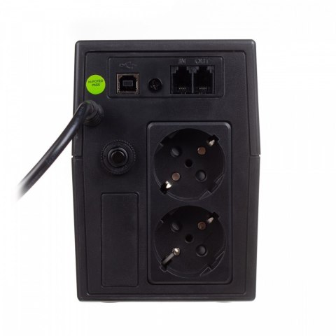 Zasilacz awaryjny UPS Line-Ineractive LED, 800VA/480W, 1x12V/9Ah, AVR, 2xSCHUKO, USB, RJ11 Digitus