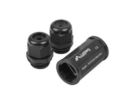 Adapter złączka sieciowa RJ45 - RJ45 kat.6 ekranowany wodoodporny IP67 Lanberg