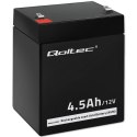 Akumulator AGM | 12V | 4.5Ah | max.1.35A Qoltec