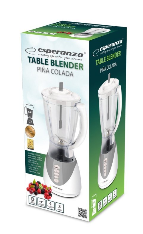 Blender kielichowy PINA COLADA szary Esperanza