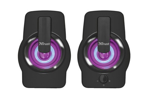 Głośniki GEMI RGB 2.0 czarne Trust