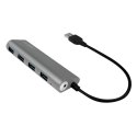 Hub 4xUSB 3.0 aluminiowa obudowa LogiLink
