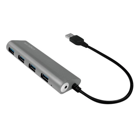 Hub 4xUSB 3.0 aluminiowa obudowa LogiLink Hub 4xUSB 3.0 aluminiowa obudowa LogiLink