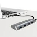 Hub 4xUSB 3.0 aluminiowa obudowa LogiLink