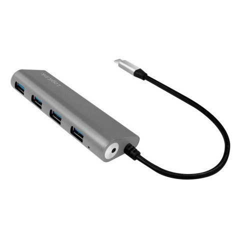 Hub 4xUSB 3.1, USB-C, aluminiowa obudowa LogiLink Hub 4xUSB 3.1, USB-C, aluminiowa obudowa LogiLink