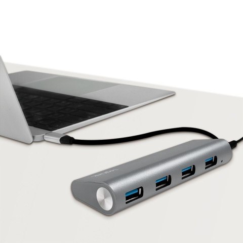 Hub 4xUSB 3.1, USB-C, aluminiowa obudowa LogiLink Hub 4xUSB 3.1, USB-C, aluminiowa obudowa LogiLink