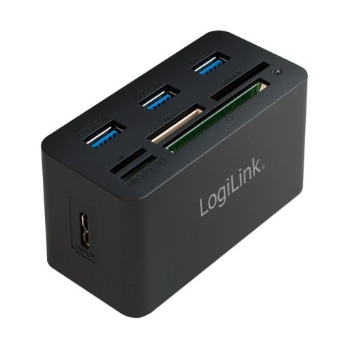 Hub USB 3.0, 3 porty, z czytnikiem kart pamięci LogiLink Hub USB 3.0, 3 porty, z czytnikiem kart pamięci LogiLink