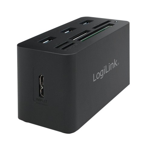Hub USB 3.0, 3 porty, z czytnikiem kart pamięci LogiLink Hub USB 3.0, 3 porty, z czytnikiem kart pamięci LogiLink