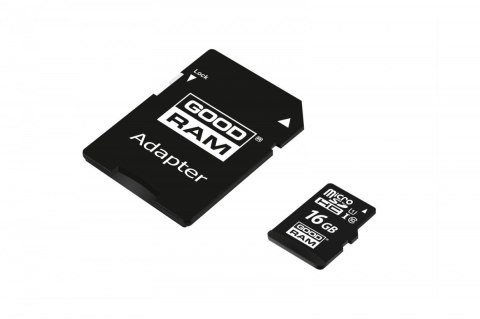 Karta microSDHC 16GB CL10 + adapter GOODRAM Karta microSDHC 16GB CL10 + adapter GOODRAM