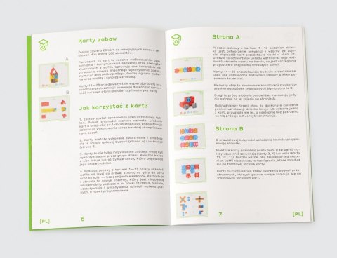 Klocki konstrukcyjne Mini Waffle EDU 500 z kartami Marioinex Klocki konstrukcyjne Mini Waffle EDU 500 z kartami Marioinex