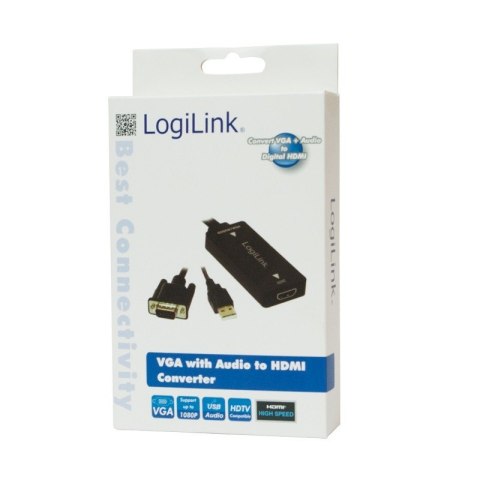 Konwerter VGA do HDMI z audio LogiLink Konwerter VGA do HDMI z audio LogiLink