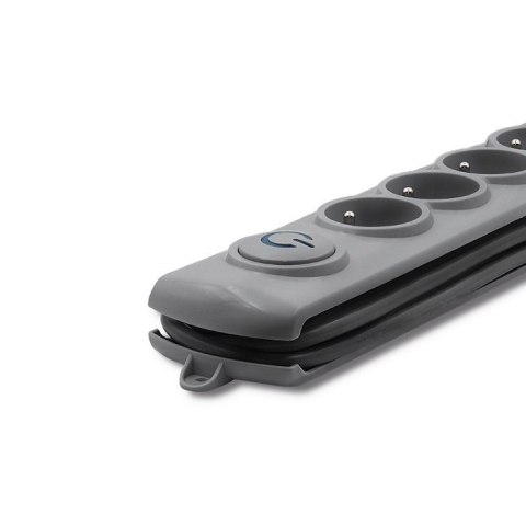 Listwa antyprzepięciowa Quick Switch, 6 gniazd, 1,8m, szara Qoltec Listwa antyprzepięciowa Quick Switch, 6 gniazd, 1,8m, szara Qoltec