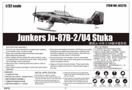 Model plastikowy Junkers Ju-87B -2/U-4 Stuka Trumpeter