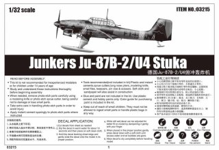 Model plastikowy Junkers Ju-87B -2/U-4 Stuka Trumpeter