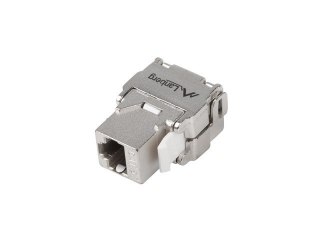 Moduł keystone gniazdo beznarzędziowy RJ45 - LSA FTP kat.5e 180 stopni do puszki montażowej Lanberg