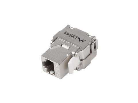 Moduł keystone gniazdo beznarzędziowy RJ45 - LSA FTP kat.5e 180 stopni do puszki montażowej Lanberg