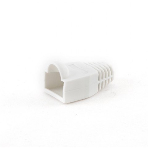 Osłonka na wtyk RJ45 100 sztuk/biała Gembird