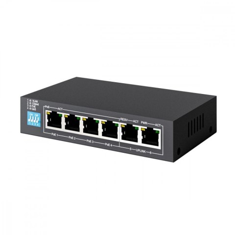 Switch KRIOS PoE 4x Gigabit PoE/PoE+, 2x RJ45 Uplink Gigabit, 60W Extralink Switch KRIOS PoE 4x Gigabit PoE/PoE+, 2x RJ45 Uplink Gigabit, 60W Extralink