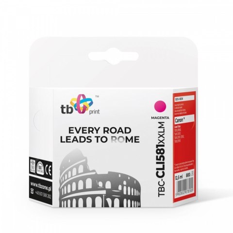 Tusz do Canon CLI-581XXL TBC-CLI581XXLM MA 100% nowy TB Print Tusz do Canon CLI-581XXL TBC-CLI581XXLM MA 100% nowy TB Print
