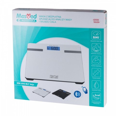 Waga MesMed MM-810 BLT Veje z funkcją Bluetooth biała Mesmed Waga MesMed MM-810 BLT Veje z funkcją Bluetooth biała Mesmed