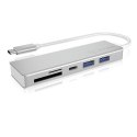 HUB USB 3.0 typu C z 3 portami USB i czytnikiem kart pamięci IB-HUB1413-CR IcyBox