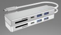 HUB USB 3.0 typu C z 3 portami USB i czytnikiem kart pamięci IB-HUB1413-CR IcyBox