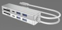 HUB USB 3.0 typu C z 3 portami USB i czytnikiem kart pamięci IB-HUB1413-CR IcyBox